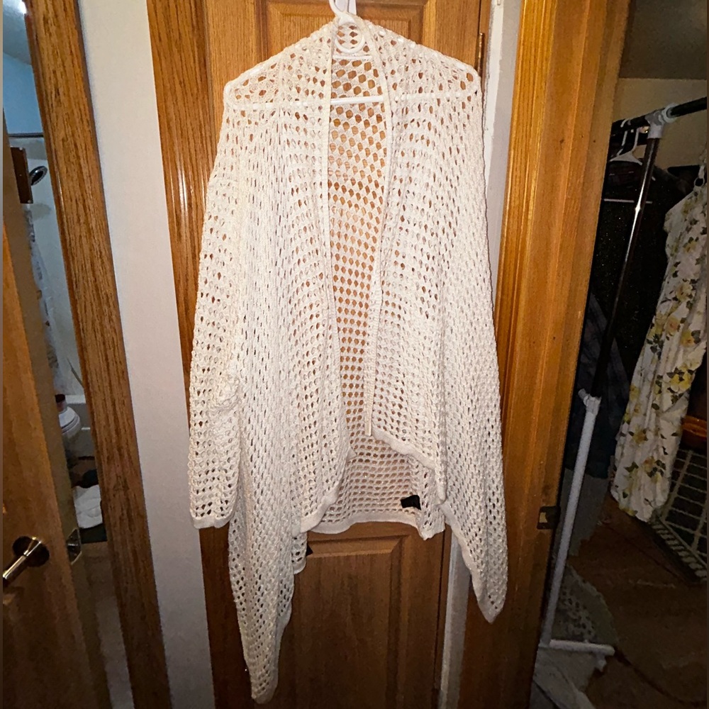 Cream and gold sparkle sweater